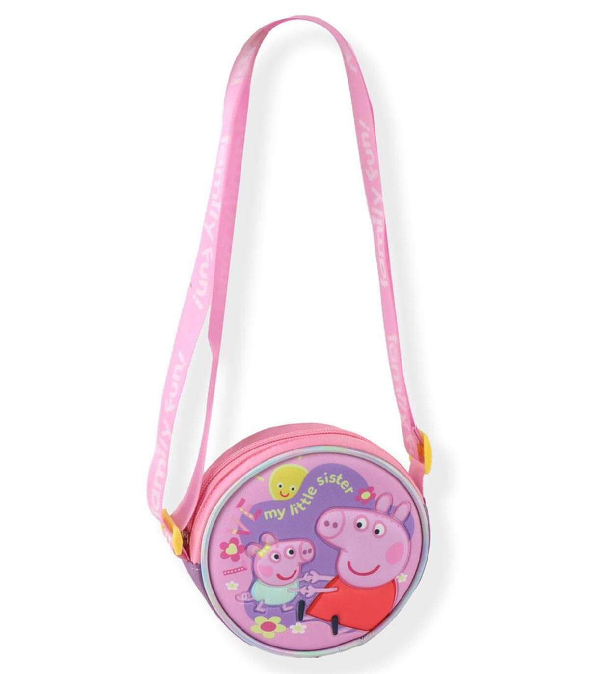 КРЪГЛА ДЕТСКА ЧАНТА ЗА РАМО PEPPA PIG
