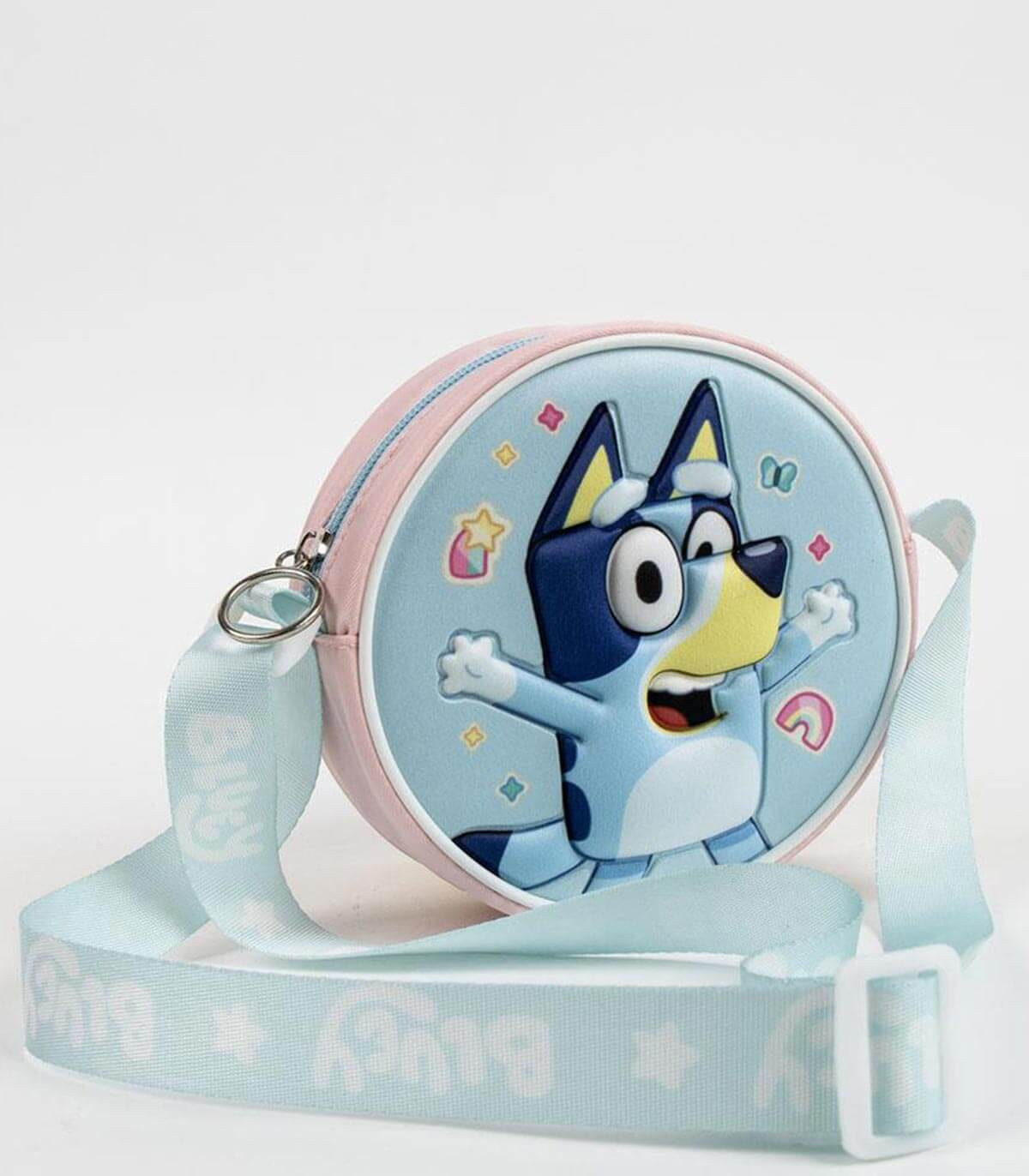 КРЪГЛА ДЕТСКА ЧАНТА ЗА РАМО BLUEY