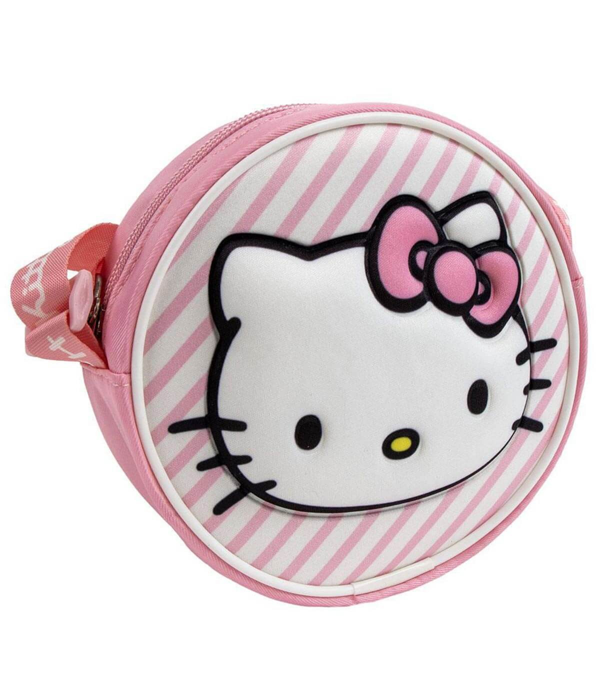 КРЪГЛА ДЕТСКА ЧАНТА ЗА РАМО HELLO KITTY