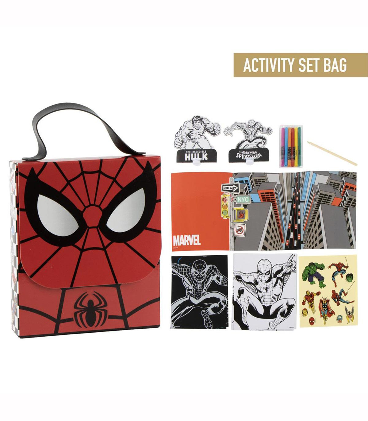 РИСУВАТЕЛЕН КОМПЛЕКТ В ЧАНТА SPIDERMAN