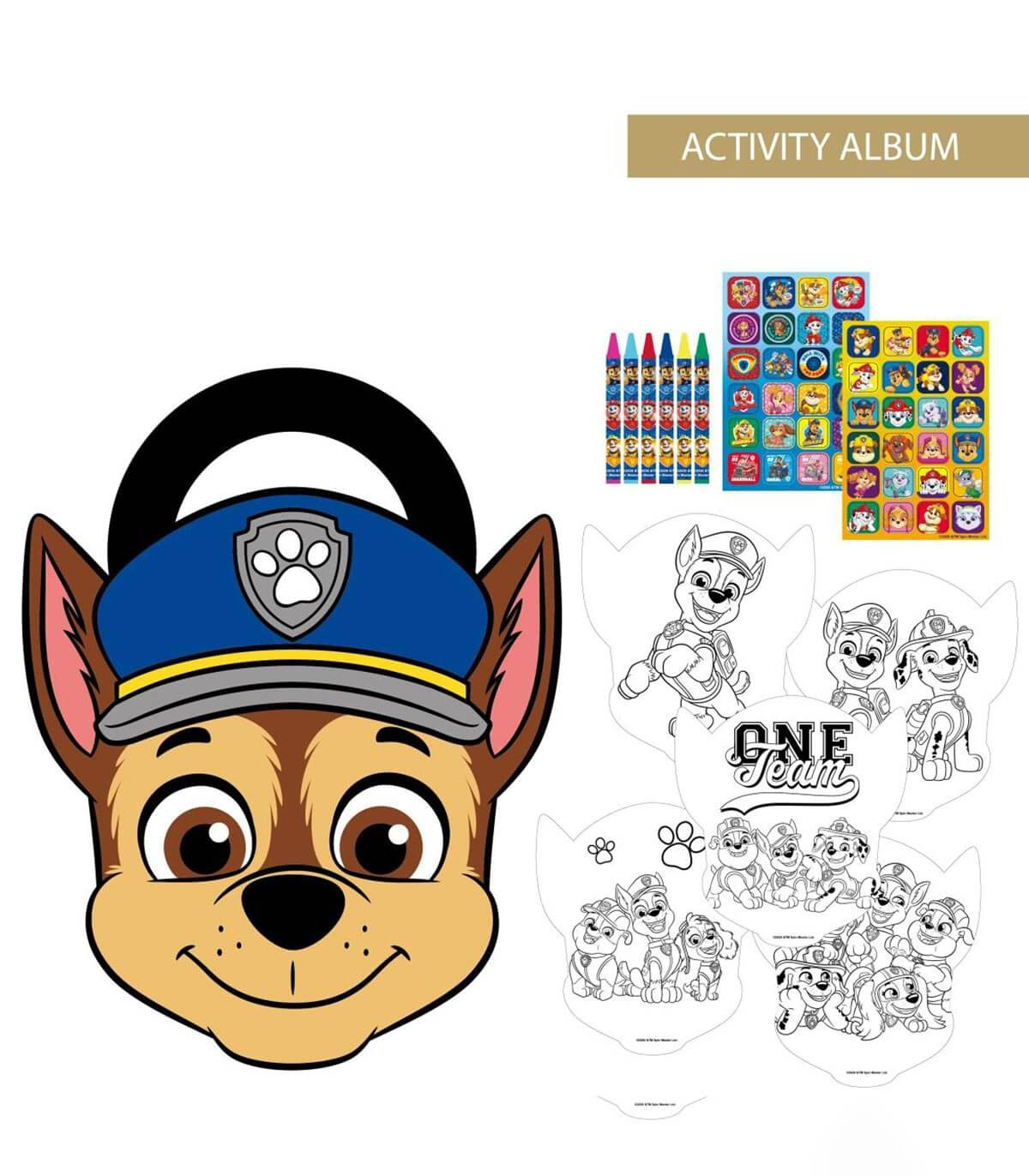 КОМПЛЕКТ ЗА ОЦВЕТЯВАНЕ С ПАСТЕЛИ В КАРТОНЕНА ЧАНТА PAW PATROL