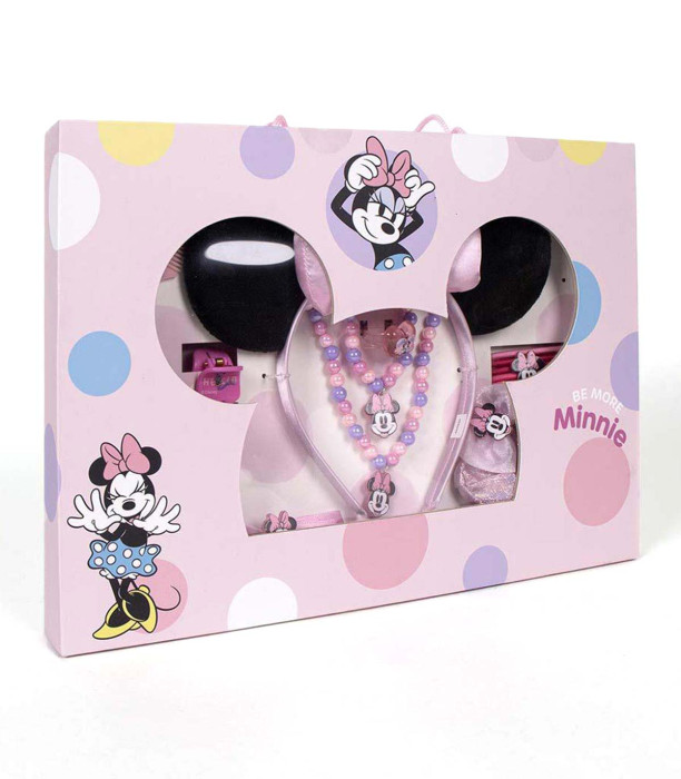 ДЕТСКИ КОЗМЕТИЧЕН КОМПЛЕКТ С ДИАДЕМА КУТИЯ MINNIE