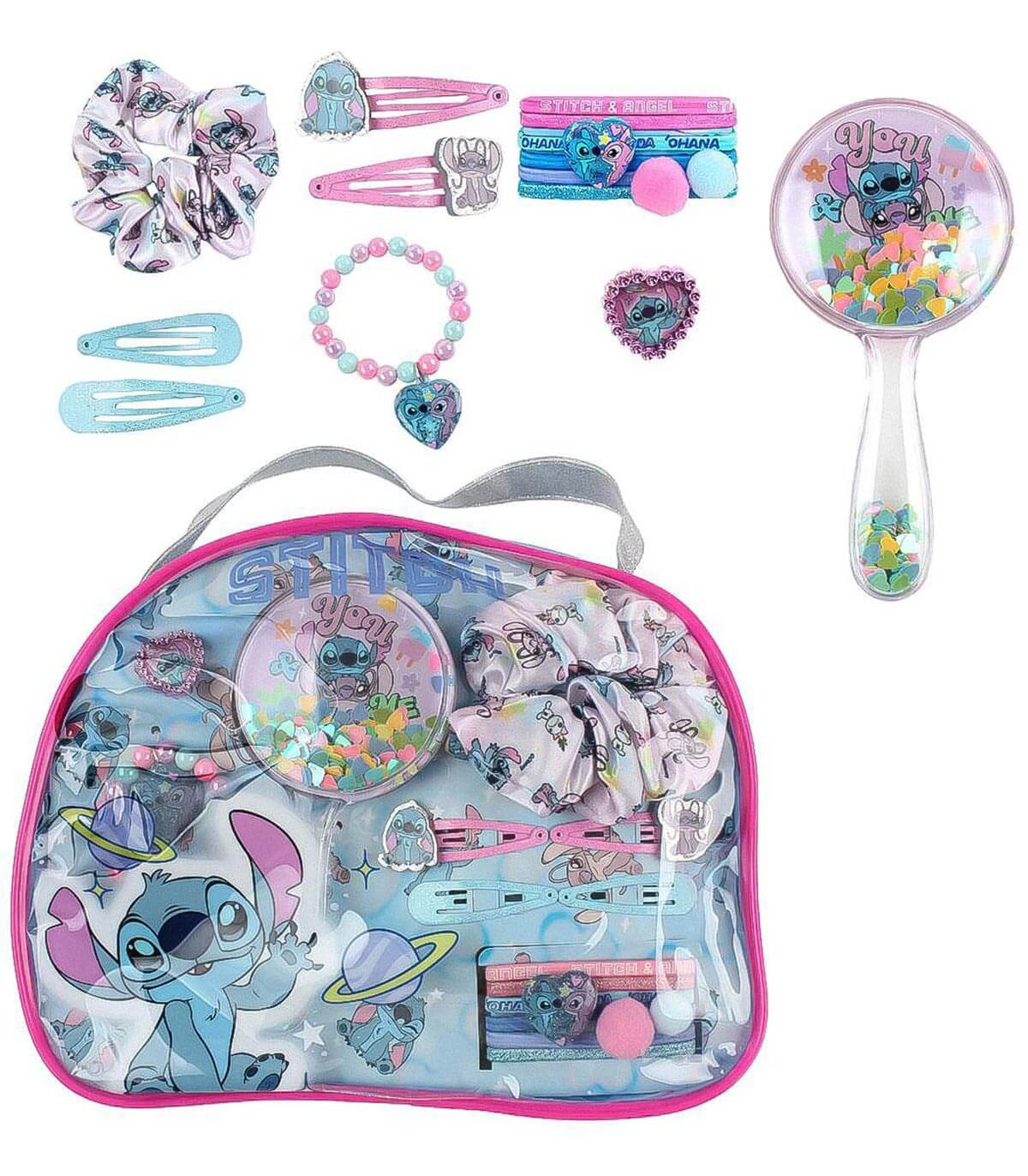 АКСЕСОАРИ ЗА КОСА В ГОЛЯМА ЧАНТА STITCH