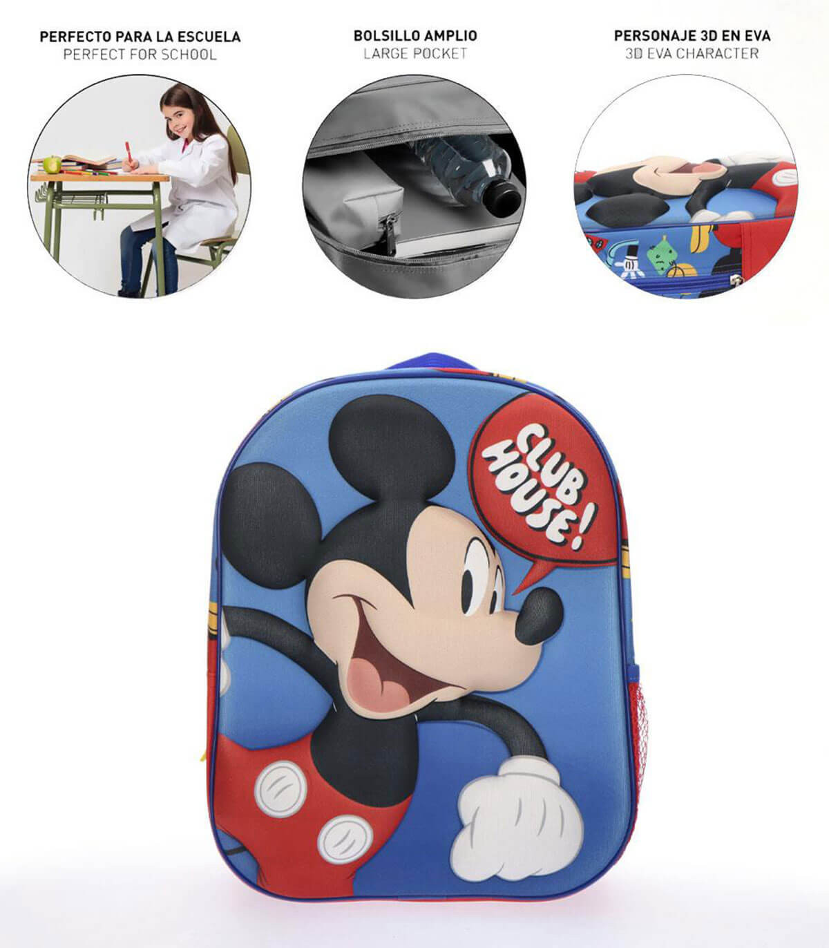 ДЕТСКА РАНИЦА 3D MICKEY