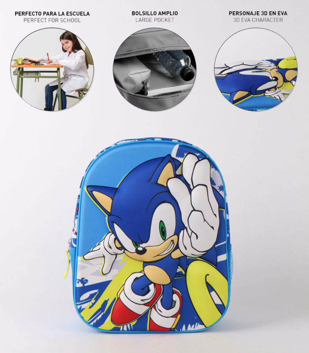 ДЕТСКА РАНИЦА 3D SONIC