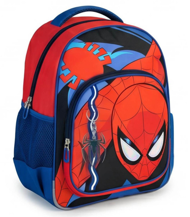 ДЕТСКА РАНИЦА ЗА УЧИЛИЩЕ SPIDERMAN СЪС ЗНАЧКА