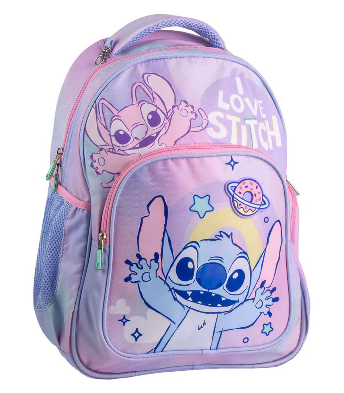 ДЕТСКА РАНИЦА ЗА УЧИЛИЩЕ 42СМ STITCH ЛИЛАВ