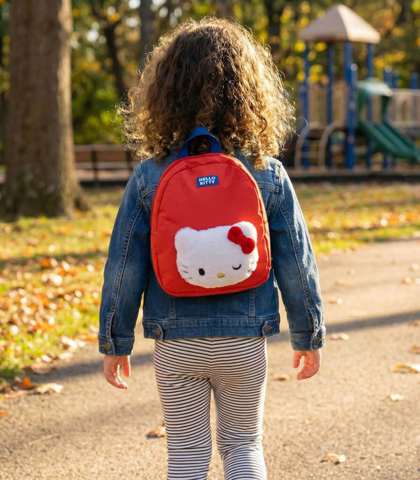ДЕТСКА РАНИЦА ЗА ГРАДИНА С ПЛЮШЕНА ФИГУРА HELLO KITTY