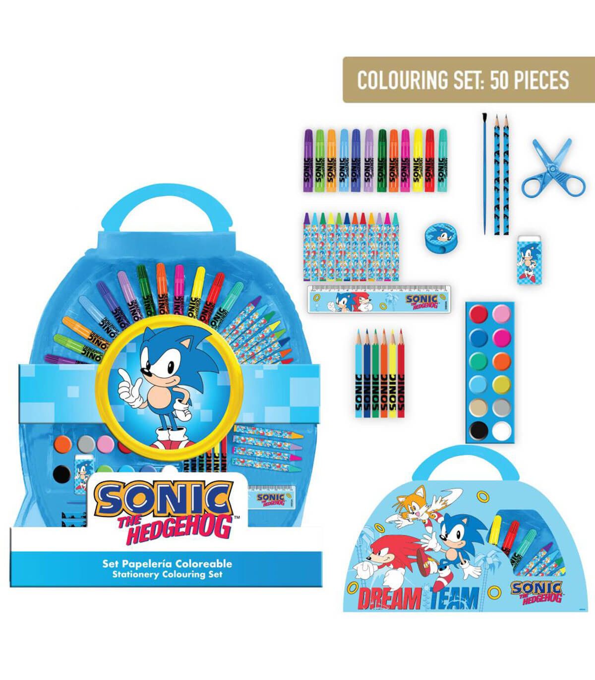 УЧЕНИЧЕСКИ КОМПЛЕКТ ЗА РИСУВАНЕ 50 БР SONIC