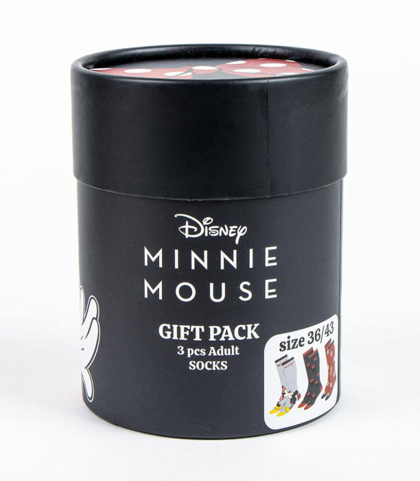 3 БР. ЮНОШЕСКИ ЧОРАПИ MINNIE PREMIUM КУТИЯ 36/43