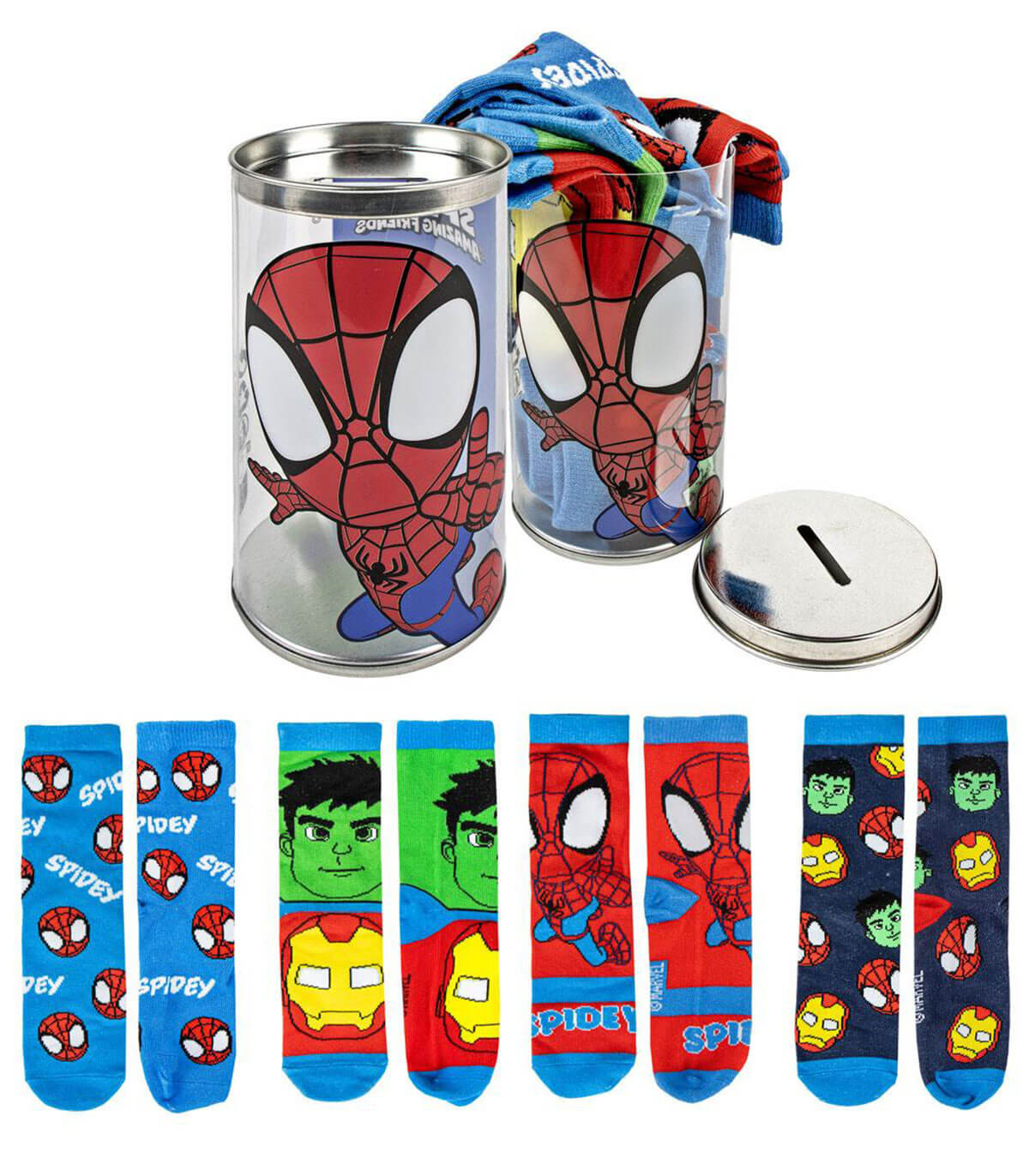 ДЕТСКИ ЧОРАПИ 4 ЧИФТА SPIDEY В БУРКАН 23/34