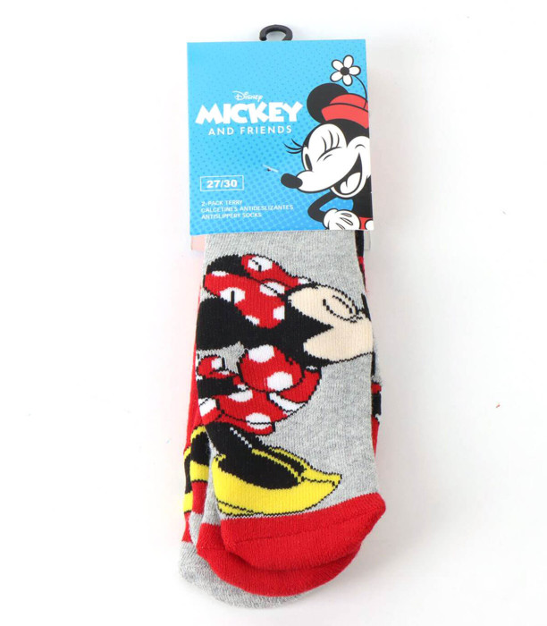 2 БР. ДЕТСКИ ЧОРАПИ АНТИСЛИП MICKEY 23-34
