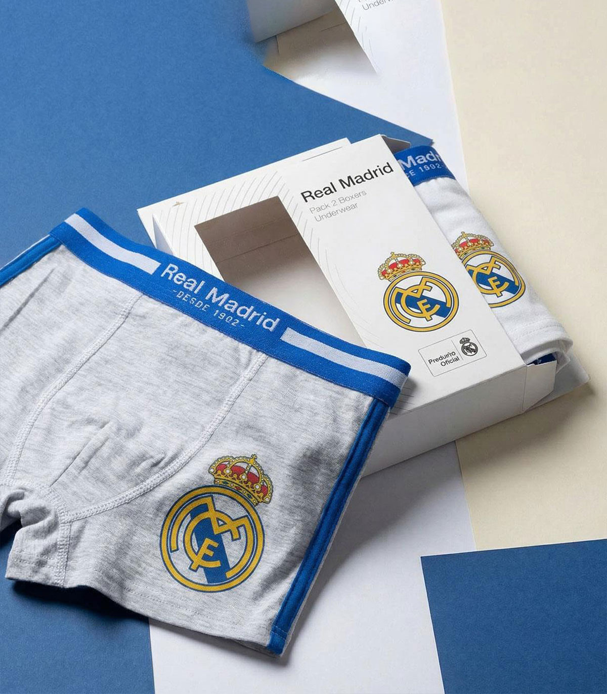 БОКСЕРКИ 2 БР В ПАКЕТ REAL MADRID 4-10 ГОД