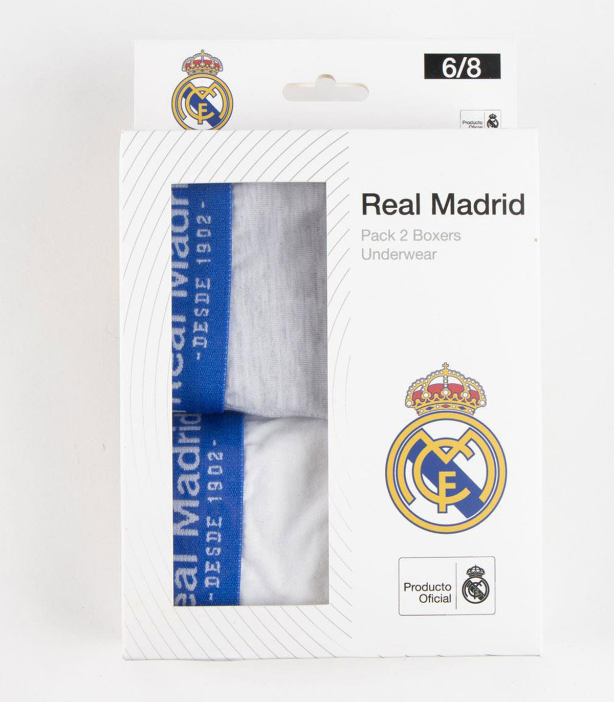 БОКСЕРКИ 2 БР В ПАКЕТ REAL MADRID 4-10 ГОД