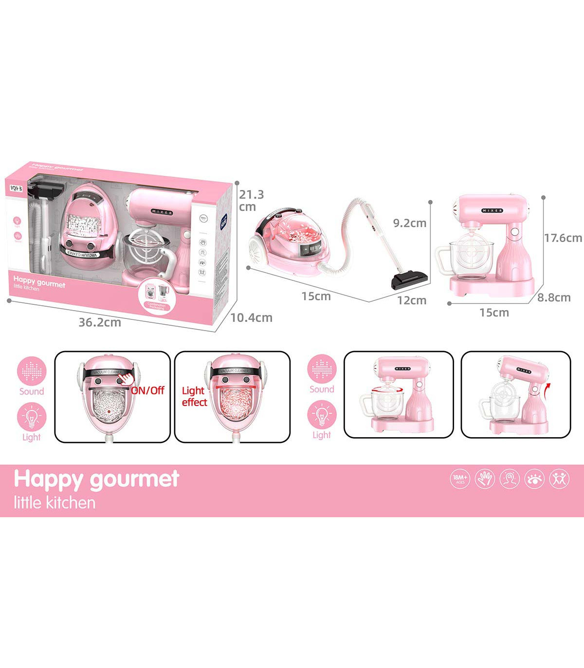 МИКСЕР И ПРАХОСМУКАЧКА HAPPY GOURMET