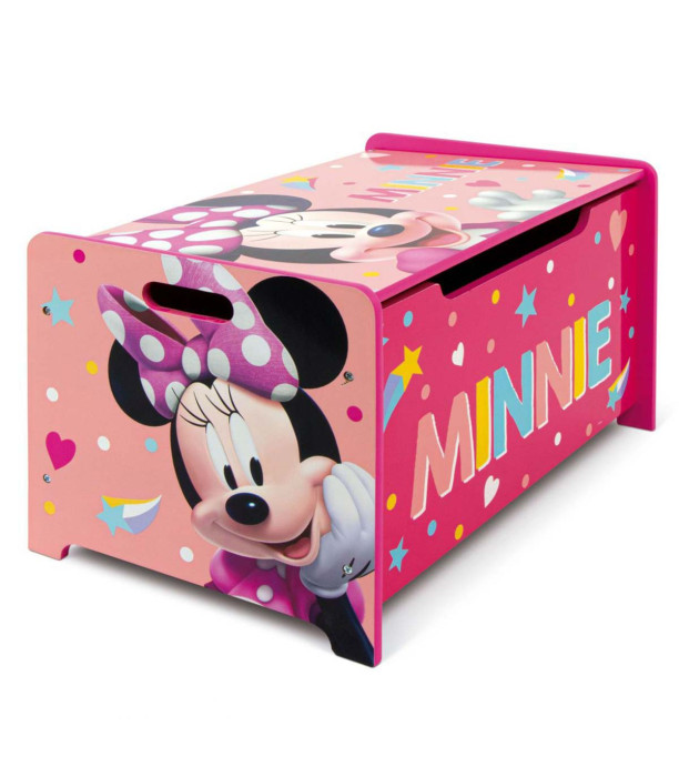 ДЪРВЕНА КУТИЯ ЗА ИГРАЧКИ MINNIE