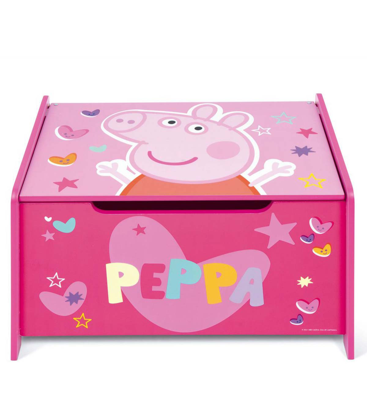 ДЪРВЕНА КУТИЯ ЗА ИГРАЧКИ PEPPA PIG