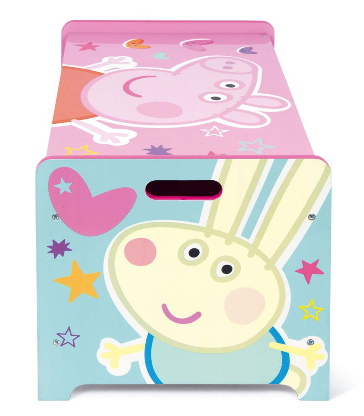 ДЪРВЕНА КУТИЯ ЗА ИГРАЧКИ PEPPA PIG