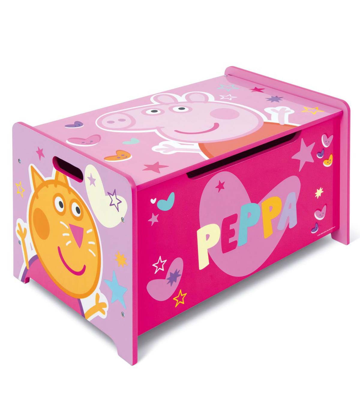 ДЪРВЕНА КУТИЯ ЗА ИГРАЧКИ PEPPA PIG