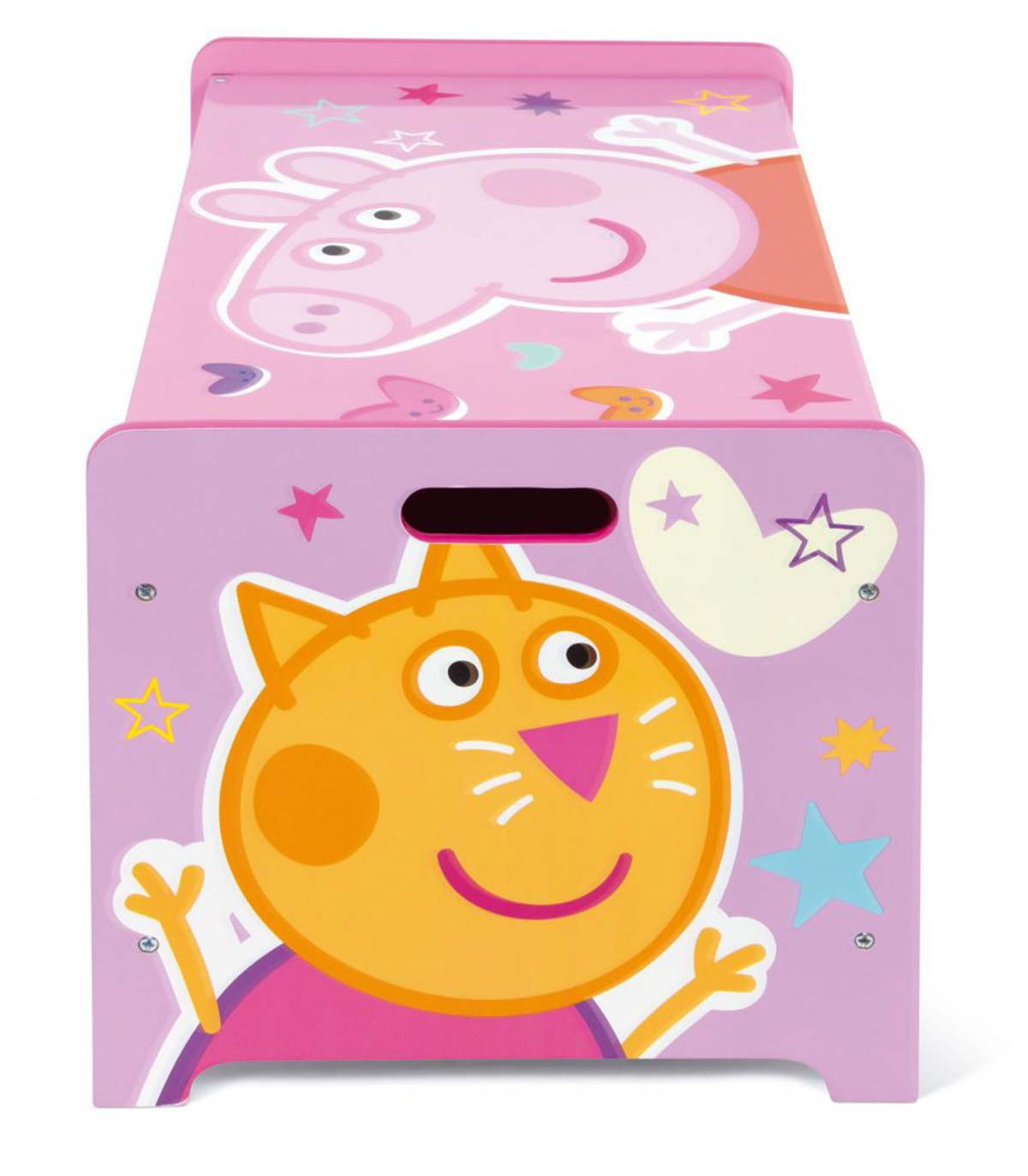 ДЪРВЕНА КУТИЯ ЗА ИГРАЧКИ PEPPA PIG