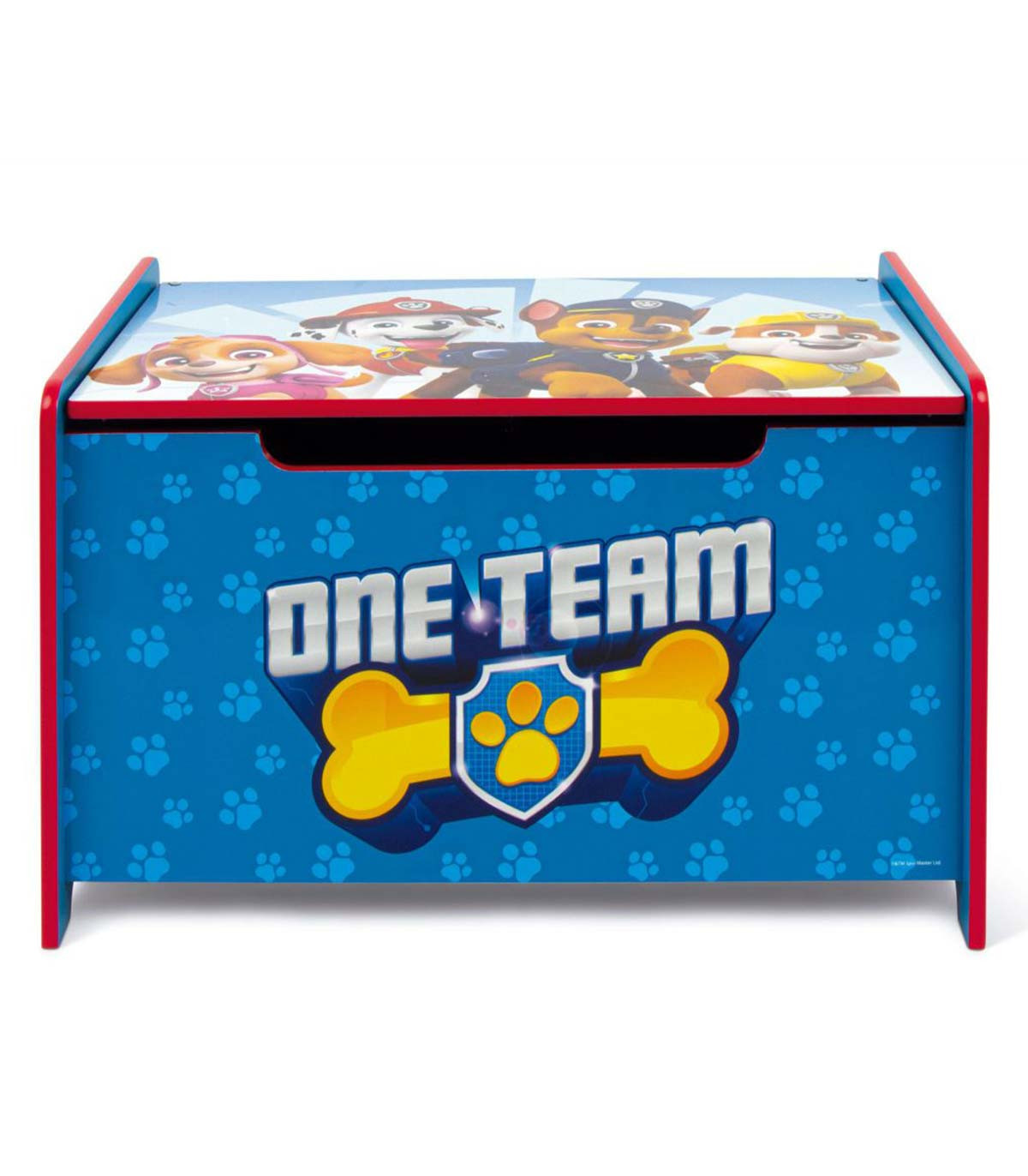 ДЪРВЕНА КУТИЯ ЗА ИГРАЧКИ PAW PATROL