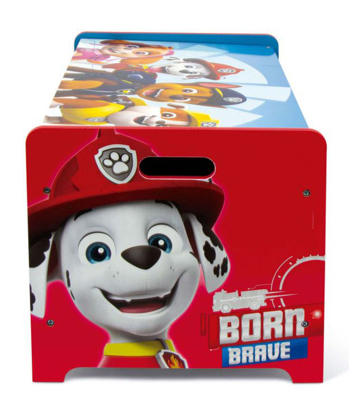 ДЪРВЕНА КУТИЯ ЗА ИГРАЧКИ PAW PATROL