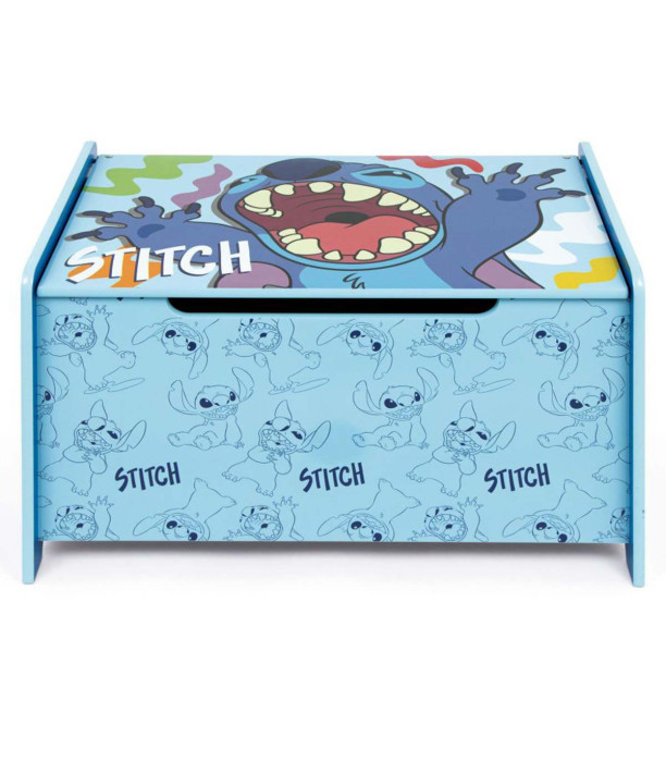 ДЪРВЕНА КУТИЯ ЗА ИГРАЧКИ STITCH