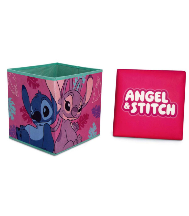 ТАБУРЕТКА КОШ ЗА ИГРАЧКИ 30 СМ STITCH GIRL