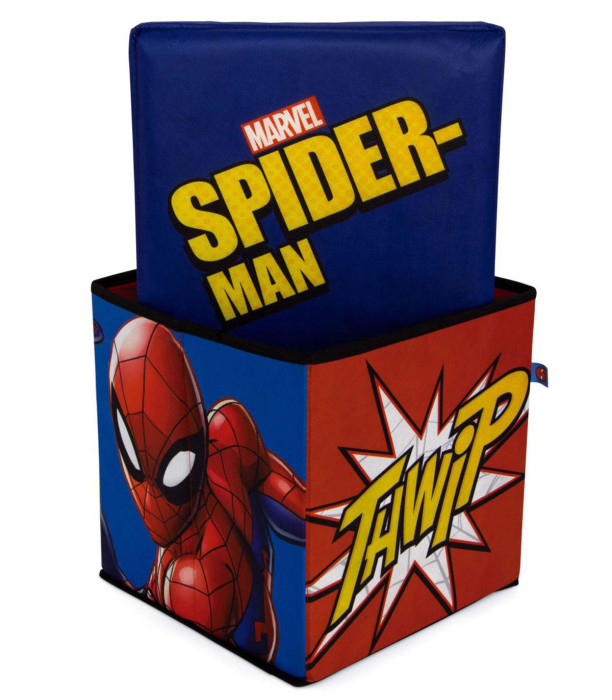 ТАБУРЕТКА КОШ ЗА ИГРАЧКИ 30 СМ SPIDERMAN