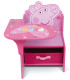 ДЪРВЕНО БЮРО С СТОЛ И ЧЕКМЕДЖЕ PEPPA PIG
