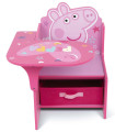 ДЪРВЕНО БЮРО С СТОЛ И ЧЕКМЕДЖЕ PEPPA PIG