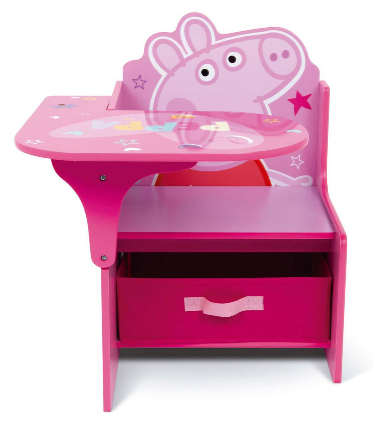 ДЪРВЕНО БЮРО С СТОЛ И ЧЕКМЕДЖЕ PEPPA PIG