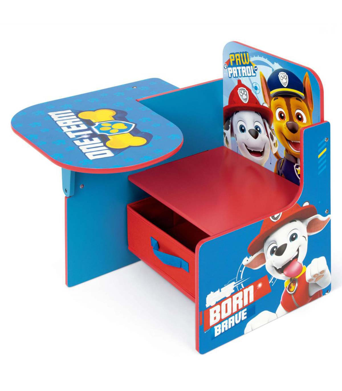 ДЪРВЕНО БЮРО С СТОЛ И ЧЕКМЕДЖЕ PAW PATROL