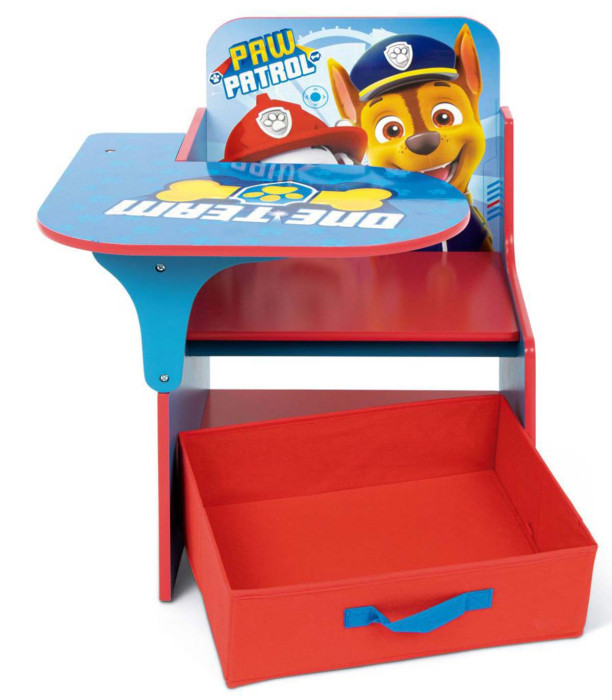 ДЪРВЕНО БЮРО С СТОЛ И ЧЕКМЕДЖЕ PAW PATROL