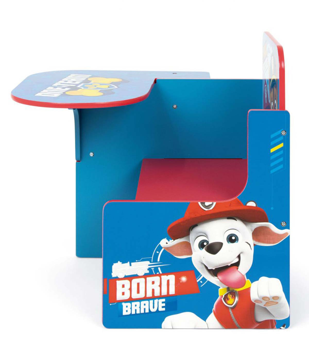 ДЪРВЕНО БЮРО С СТОЛ И ЧЕКМЕДЖЕ PAW PATROL