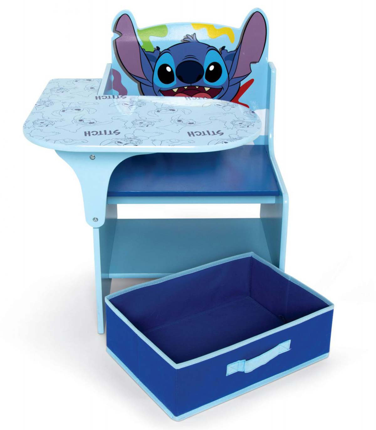 ДЪРВЕНО БЮРО С СТОЛ И ЧЕКМЕДЖЕ STITCH