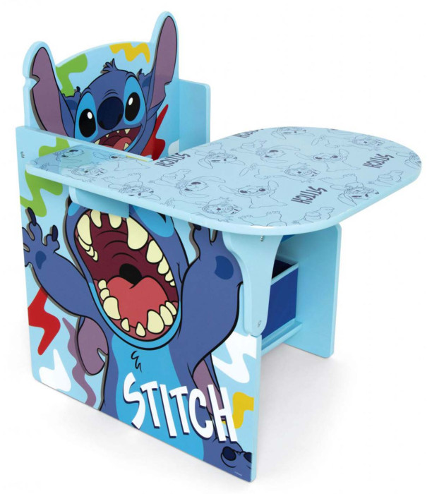 ДЪРВЕНО БЮРО С СТОЛ И ЧЕКМЕДЖЕ STITCH