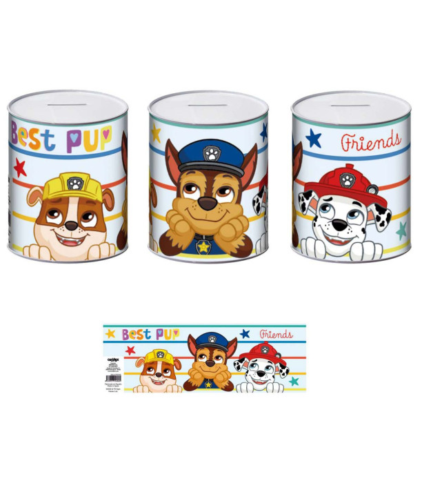 МЕТАЛНА КАСИЧКА 10х10х12 СМ PAW PATROL