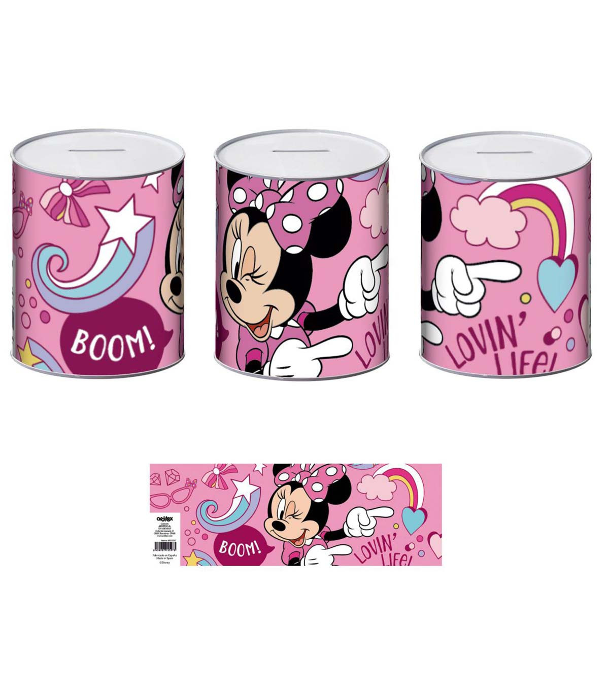 МЕТАЛНА КАСИЧКА 10х10х12 СМ MINNIE