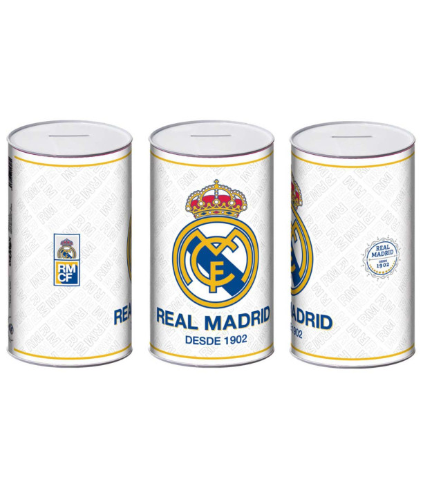 МЕТАЛНА КАСИЧКА 10х10х17.5 СМ REAL MADRID