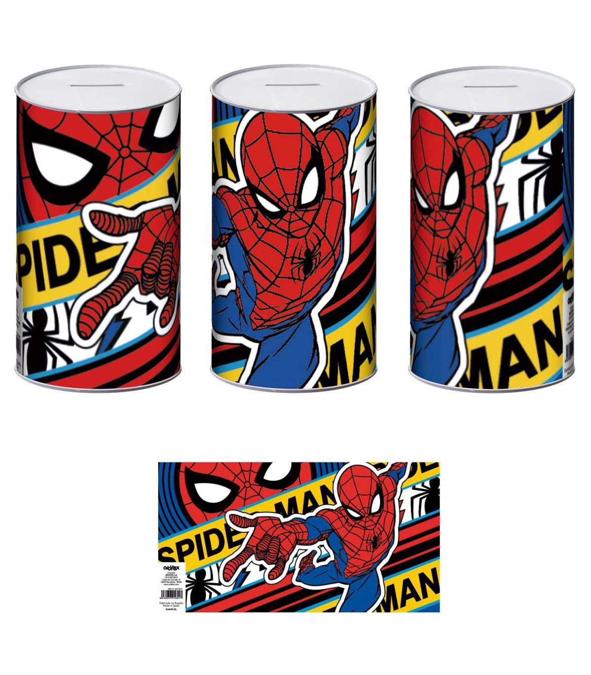 МЕТАЛНА КАСИЧКА 10х10х17.5 СМ SPIDERMAN