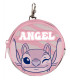 КРЪГЛА ЧАНТА МОНЕТНИК 9x9x2 СМ ANGEL STITCH