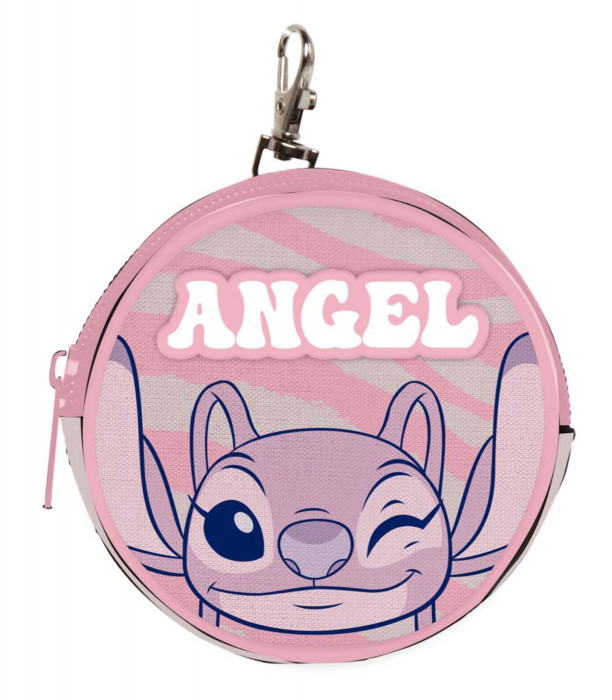 КРЪГЛА ЧАНТА МОНЕТНИК 9x9x2 СМ ANGEL STITCH