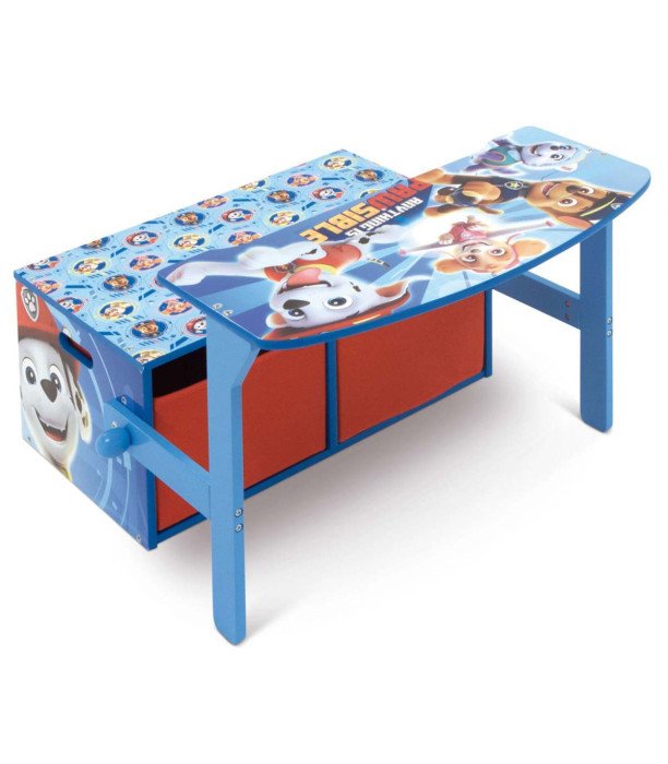 3В1 ДЪРВЕНА ПЕЙКА/БЮРО/ОРГАНАЙЗЕР PAW PATROL