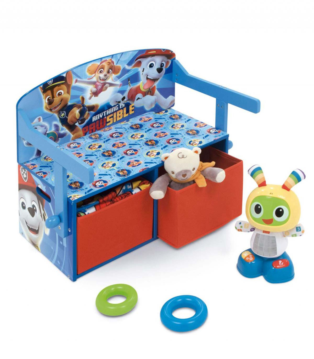 3В1 ДЪРВЕНА ПЕЙКА/БЮРО/ОРГАНАЙЗЕР PAW PATROL