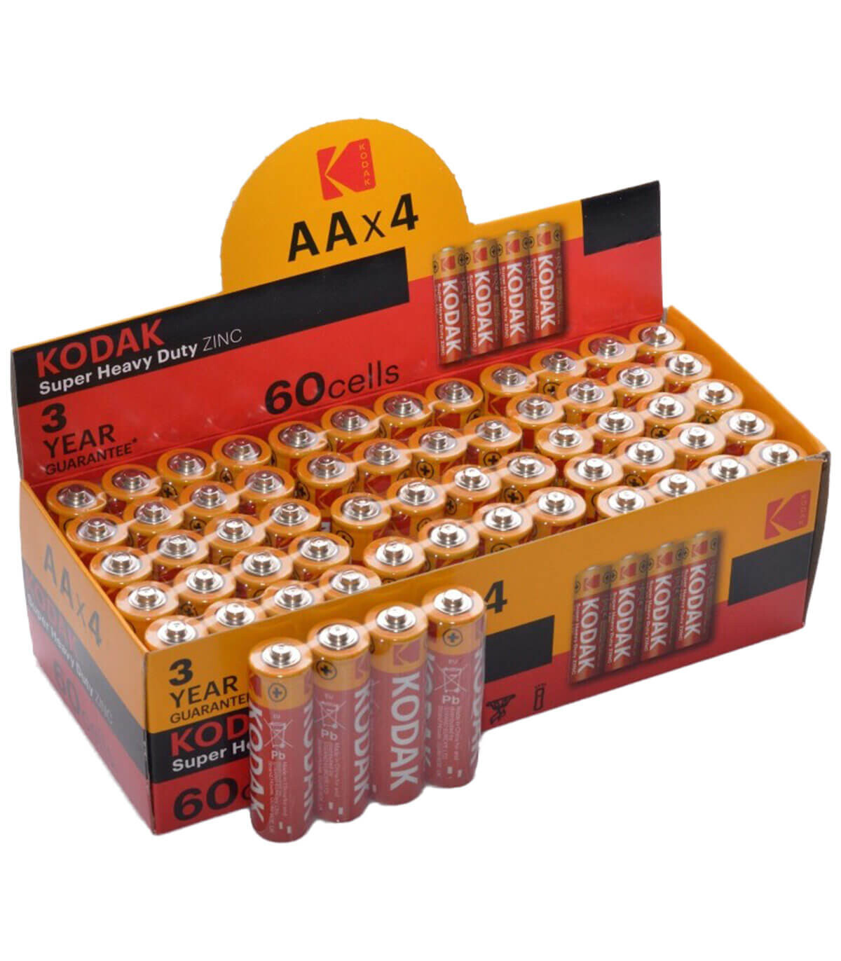ЦИНКОВА БАТЕРИЯ KODAK R6/AA 1.5V - ОПАКОВКИ И БАТЕРИИ