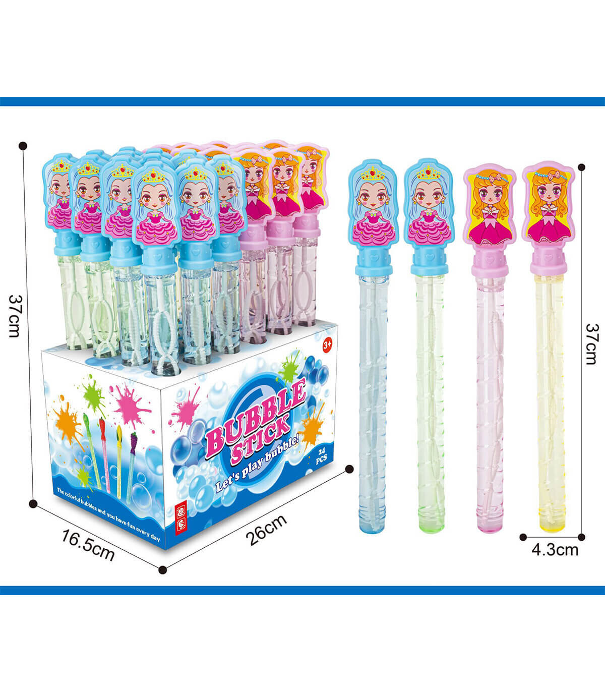СТИК ЗА БАЛОНИ КУКЛА 37 СМ - САПУНЕНИ БАЛОНИ