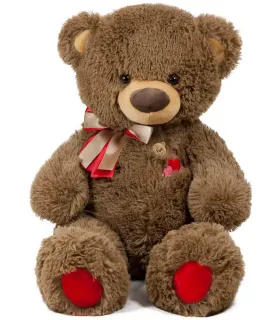 ПЛЮШЕНО МЕЧЕ С ДВОЙНА ПАНДЕЛКА И БРОДЕРИЯ 43 СМ - Средни