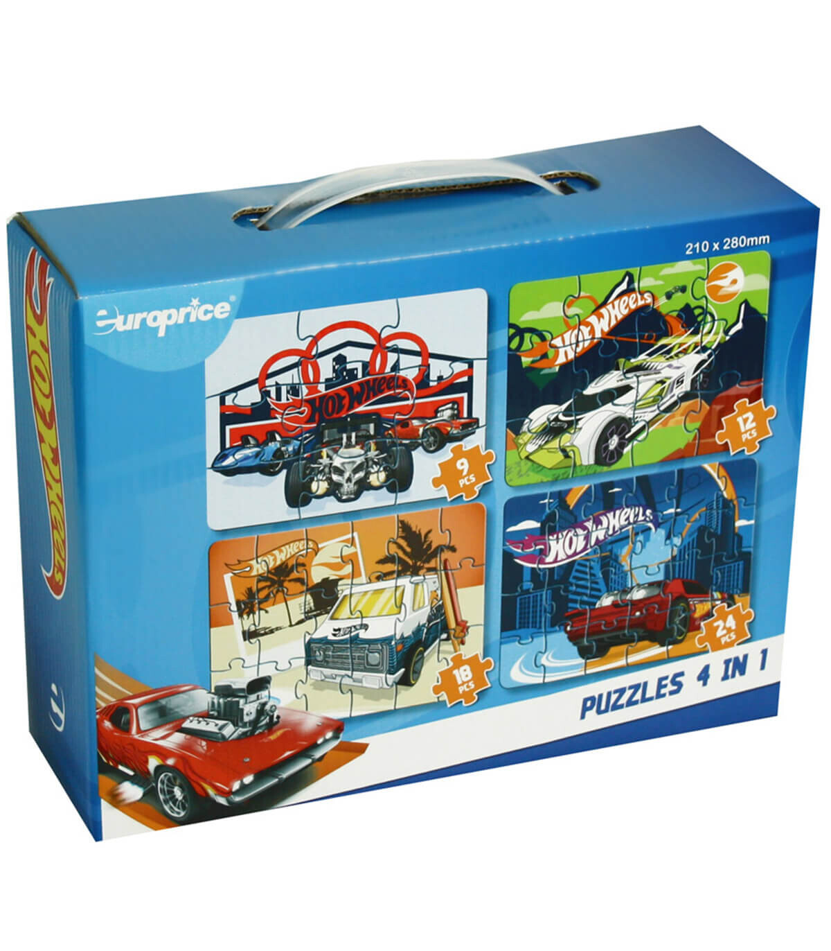 ПЪЗЕЛ HOT WHEELS 4 В 1 - ПЪЗЕЛИ И КУБЧЕТА