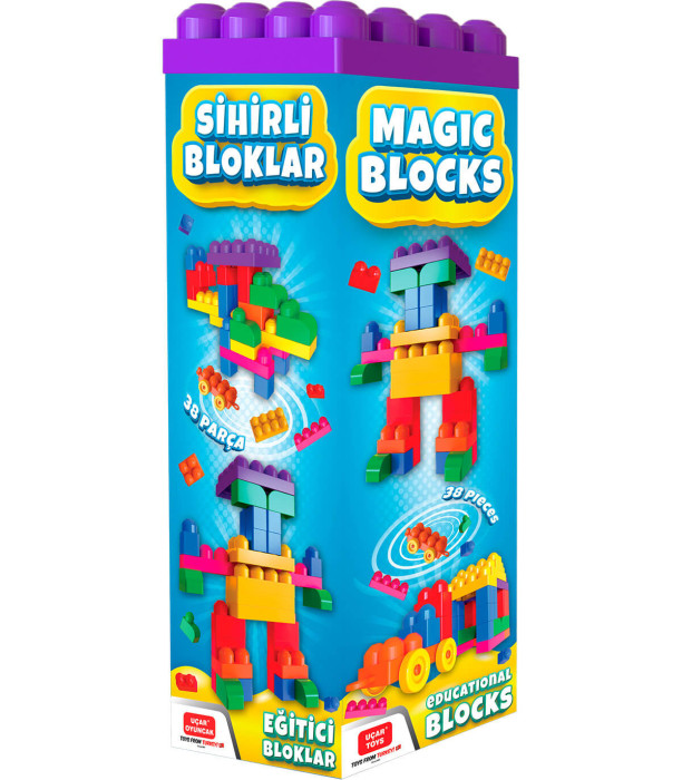 КОНСТРУКТОР MAGIC BLOCKS 38 ЧАСТИ - КОНСТРУКТОРИ, СОРТЕРИ И РИНГОВЕ
